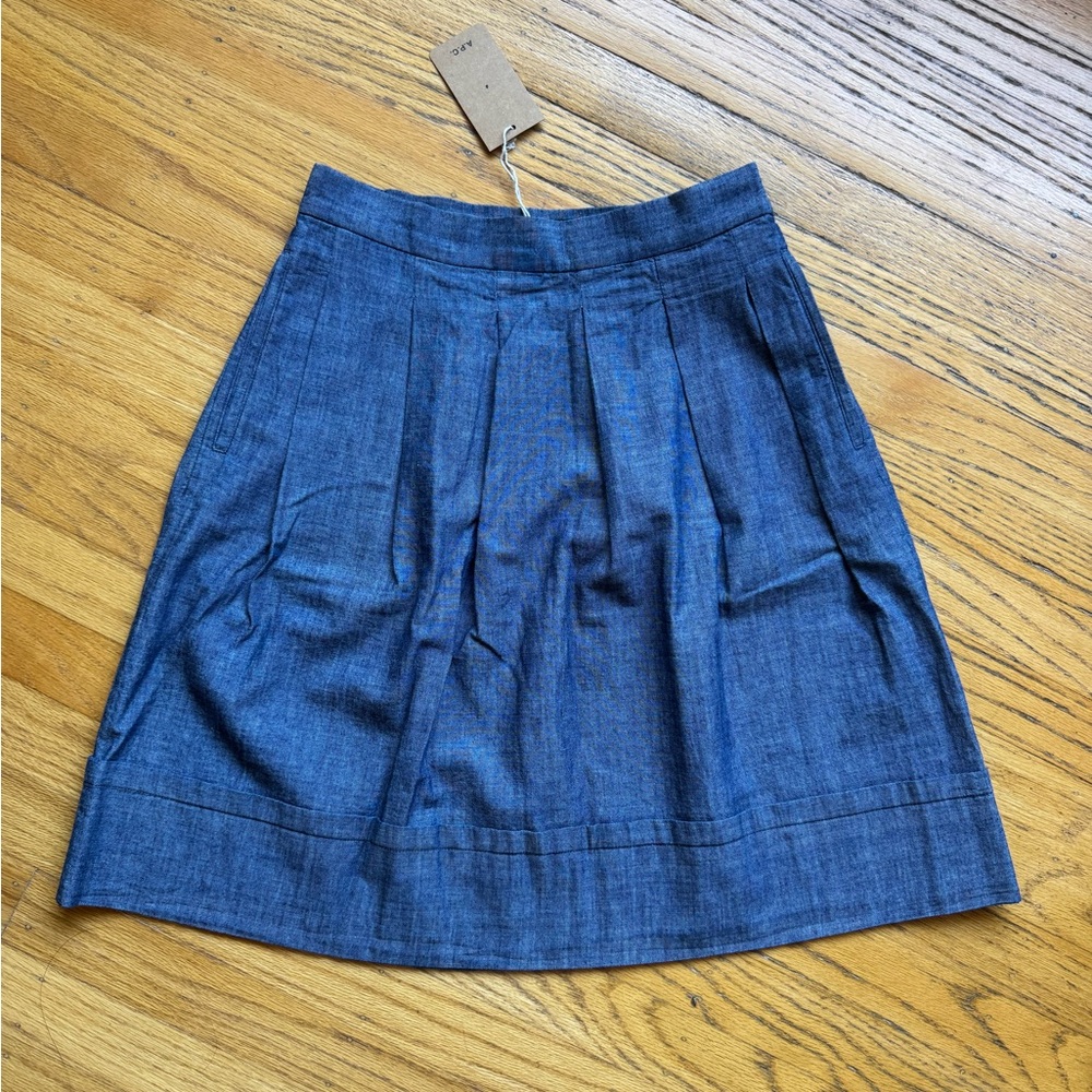 *NWT* APC Jupe Ombrelle (Parasol Skirt) - Indigo